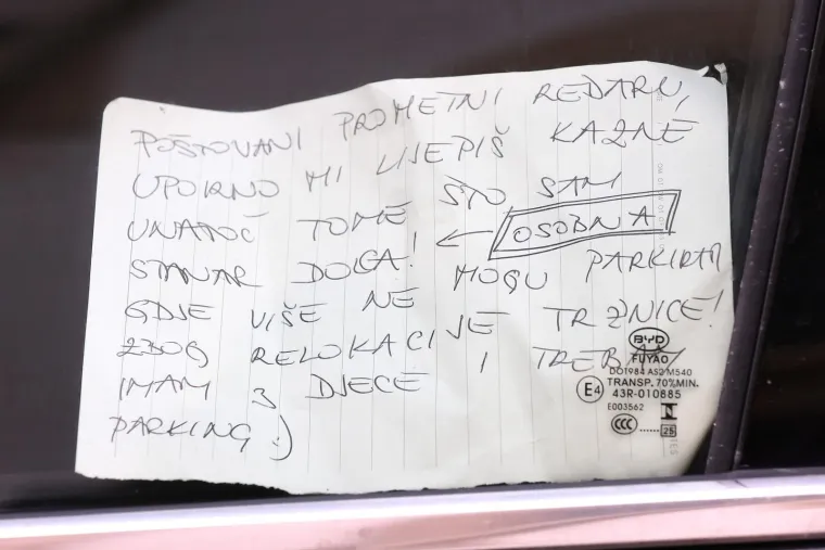 Molba očajne majke troje djece: 'Po&scaron;tovani prometni redaru, uporno mi lijepi&scaron; kazne...'