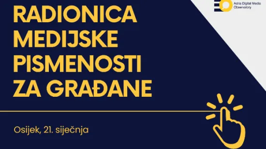 Navigiraj morem informacija: Prijavi se za medijsku radionicu u Osijeku