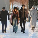 Zimska romantika uz Dravu: Parovi iskoristili vedro nedjeljno poslijepodne