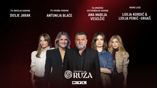 Jedna voditeljica, tri glumice i sjajni 'Dosje Jarak': RTL-ovci se bore za 'Večernjakovu ružu'