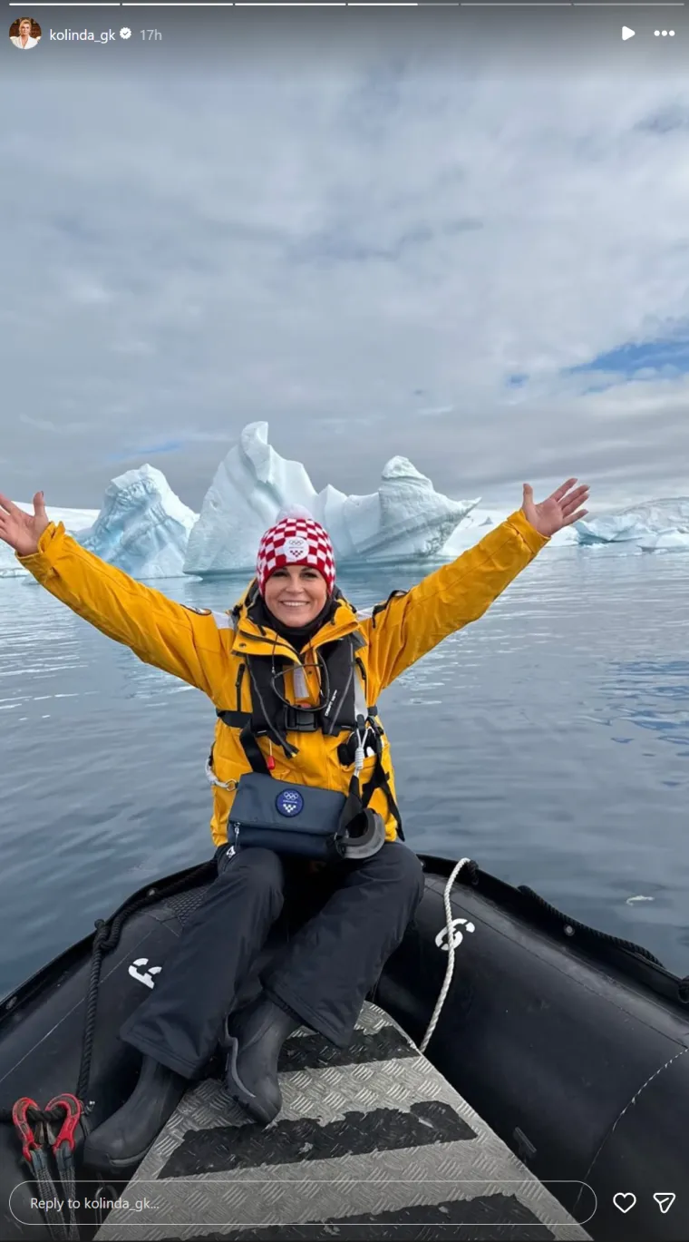 Kolinda Grabar-Kitarović uživa na Antarktici: Snimila prve korake na ledenom kontinentu