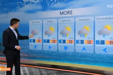 Slijedi porast temperature, a u gorju mogući snijeg i susnježica