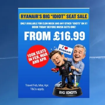 Ryanair izvrijeđao Muska pa dao odličnu ponudu: 'Rasprodaja sjedala za velike idiote'