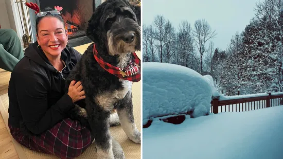 Dottie zatrpana u snijegu ispred svoje kuće: 'Opet je sniježilo!'