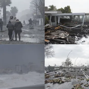 Snažna sredozemna oluja poharala jug Italije, neviđeni valovi nosili ljude i razorili plaže