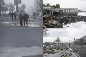 Snažna sredozemna oluja poharala jug Italije, neviđeni valovi nosili ljude i razorili plaže