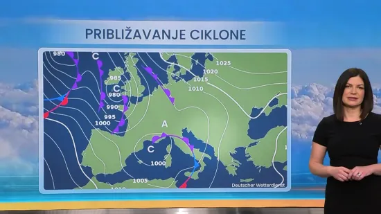 Meteorologinja prognozirala vrijeme za vikend: Ki&scaron;a, poledica i hladnoća