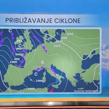 Meteorologinja prognozirala vrijeme za vikend: Ki&scaron;a, poledica i hladnoća