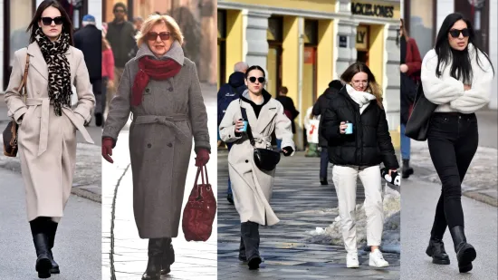 Djevojke pro&scaron;etale uz kavu, a jedna dama istaknula je crvene detalje