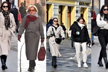 Djevojke pro&scaron;etale uz kavu, a jedna dama istaknula je crvene detalje