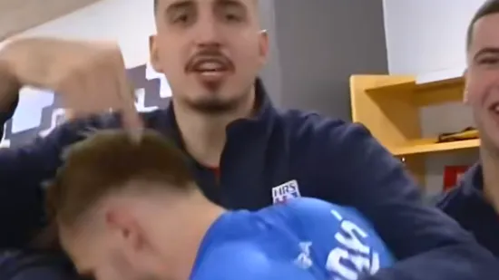 EHF objavio veliko slavlje na&scaron;ih rukometa&scaron;a u svlačionici, jedan igrač prednjači: 'Tako je, aaa'