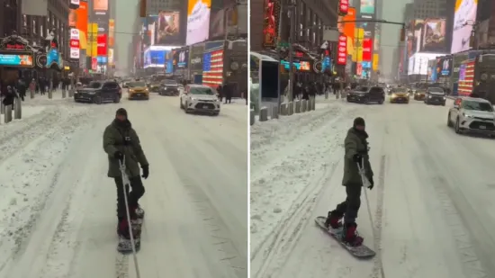 U SAD-u progla&scaron;eno izvanredno stanje, a jedan mladić iskoristio priliku za vožnju života: 'Volim New York'