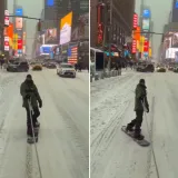 U SAD-u progla&scaron;eno izvanredno stanje, a jedan mladić iskoristio priliku za vožnju života: 'Volim New York'