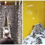 Mjesec dana gradio toranj od 63.000 podmetača, nestao je u trenu: Nevjerojatno &scaron;to se dogodilo