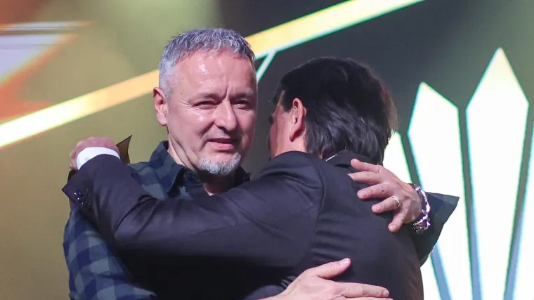 Zlatko Dalić i Thompson u zagrljaju na Cesarici: Ali sve su oči bile uprte u damu uz izbornika