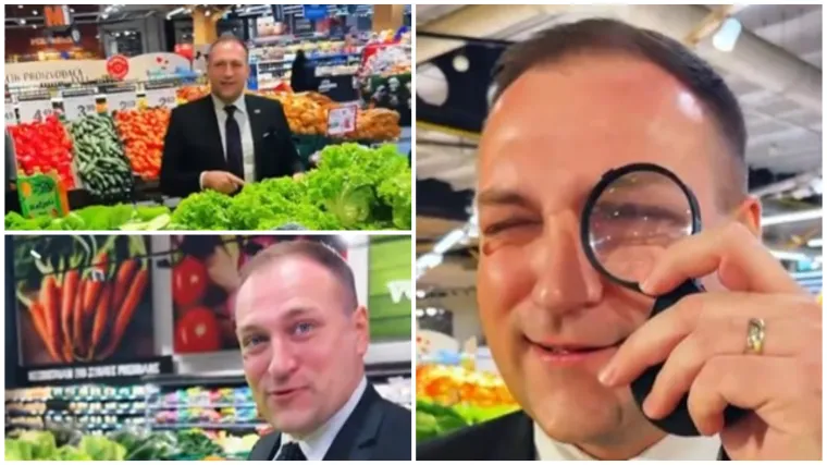 Ne, ovo nije Poirot s monoklom na oku, ovo je ministar Vlajčić u inspekciji trgovina