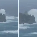 Jugo na podiglo goleme valove na Jadranu, dosegli visinu trokatnice! Objavili video