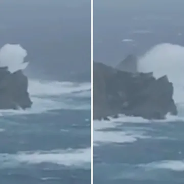 Snažna ciklona podigla goleme valove, dosegli visinu trokatnice! Objavili nevjerojatan video