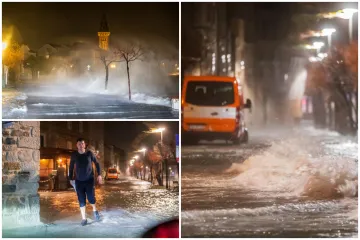 Poplavljeni objekti, kuće, riva i ulice: Pogledajte nezapamćene prizore iz Dalmacije