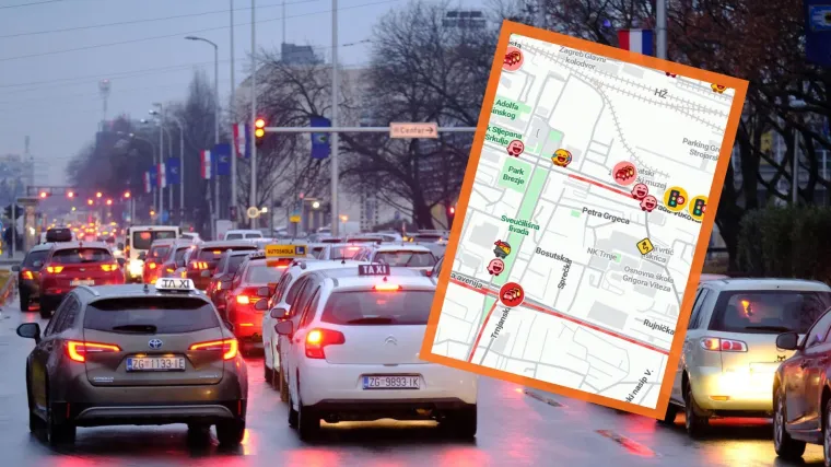 Kaos u Zagrebu - jedva se vozi žilom kucavicom: 'Samo javljaju na radiju da je sve u crvenom'