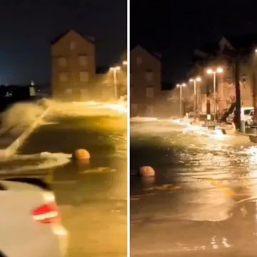 Dalmaciju pogodila nezapamćena plima! More u Ka&scaron;telima 'progutalo' rivu, stižu dramatične snimke