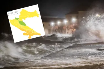 DHMZ izdao upozorenja za cijelu zemlju: Ki&scaron;a, pljuskovi, a moguć je i snijeg u dijelu Hrvatske