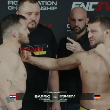 Pogledajte &scaron;to je Eskiev &scaron;akom napravio Croati na vaganju za FNC 27 u Munchenu