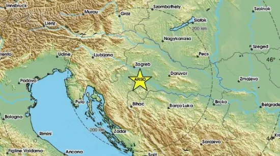 Slab potres osjetio se između Zagreba i Siska: 'Podrhtavanje od četiri sekunde'