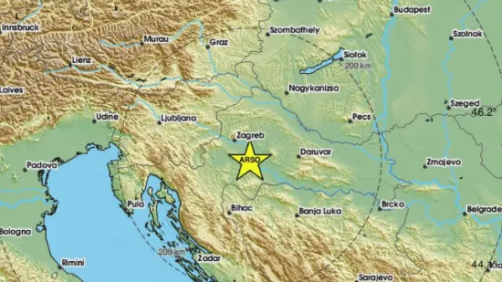Nakon sinoćnja dva, jutros novi slab potres kod Zagreba: 'Tutnjava par sekundi'