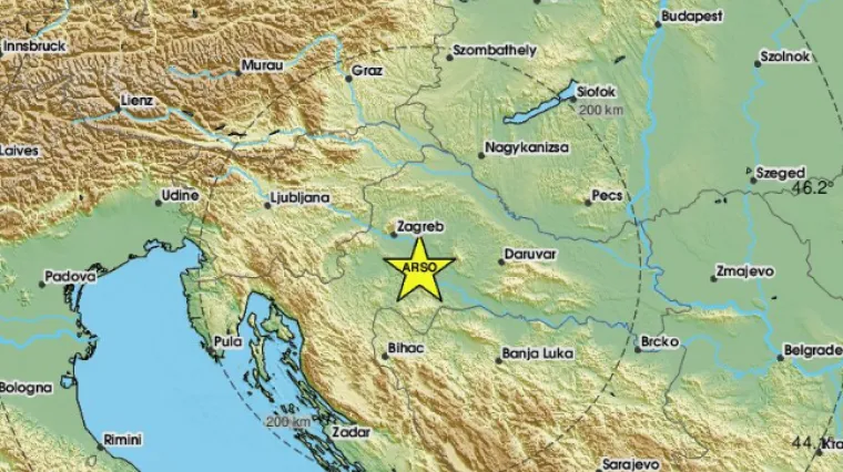 Nakon sinoćnja dva, jutros novi slab potres kod Zagreba: 'Tutnjava par sekundi'