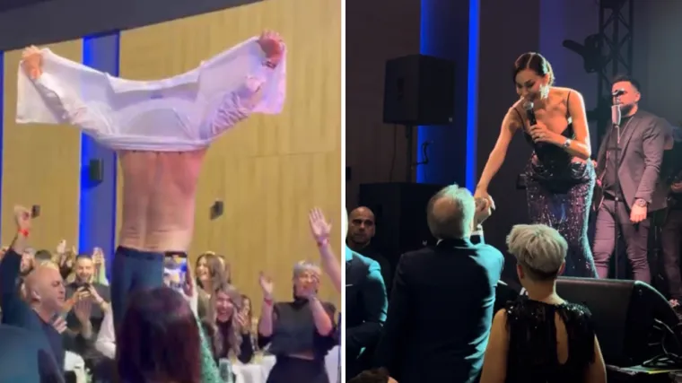 Nove snimke Mamića! Ponesen pjesmom 'rastrgao' ko&scaron;ulju, a bend počastio s 2000 &euro;