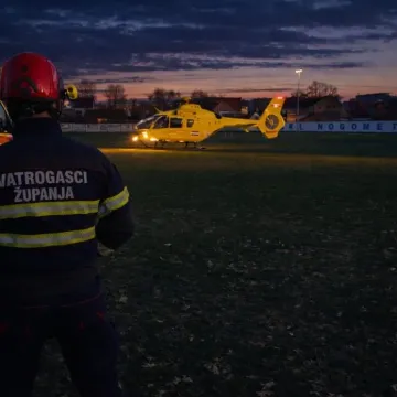 Helikopter Hitne u zadnji čas spasio život u Županji: 'Da je poziv stigao samo dvije minute kasnije...'