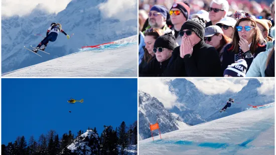 Kadrovi zastra&scaron;ujuće nesreće Lindsey Vonn: Nosila je broj za koji se smatra da donosi nesreću