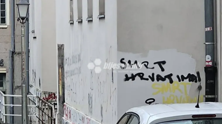 U Mostaru osvanuo brutalan grafit: 'Neprihvatljivo i protiv na&scaron;ih vrijednosti'