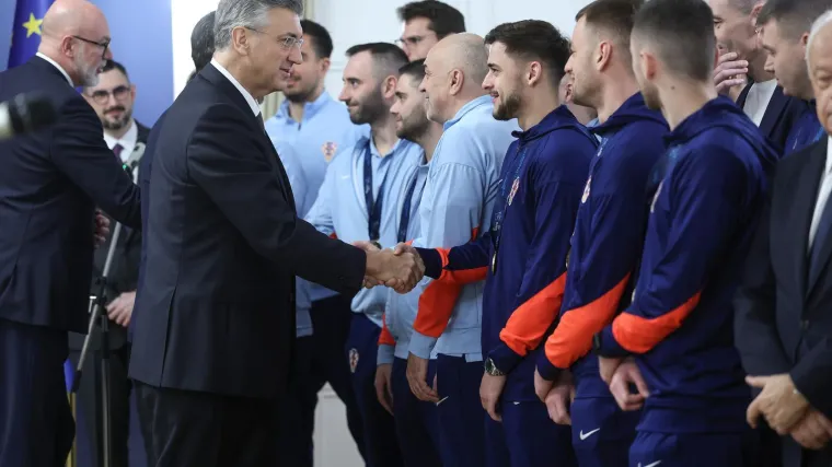 Plenković primio reprezentativce koji su ispisali povijest: 'Na&scaron;li smo kako da vas nagradimo'