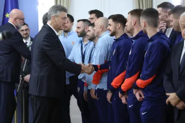 Brončanim junacima u Banskim dvorima premijer Plenković osobno čestitao