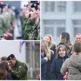 Emotivni prizori: Hrvatski vojnici se rastali s obiteljima: Idu u misiju NATO-a