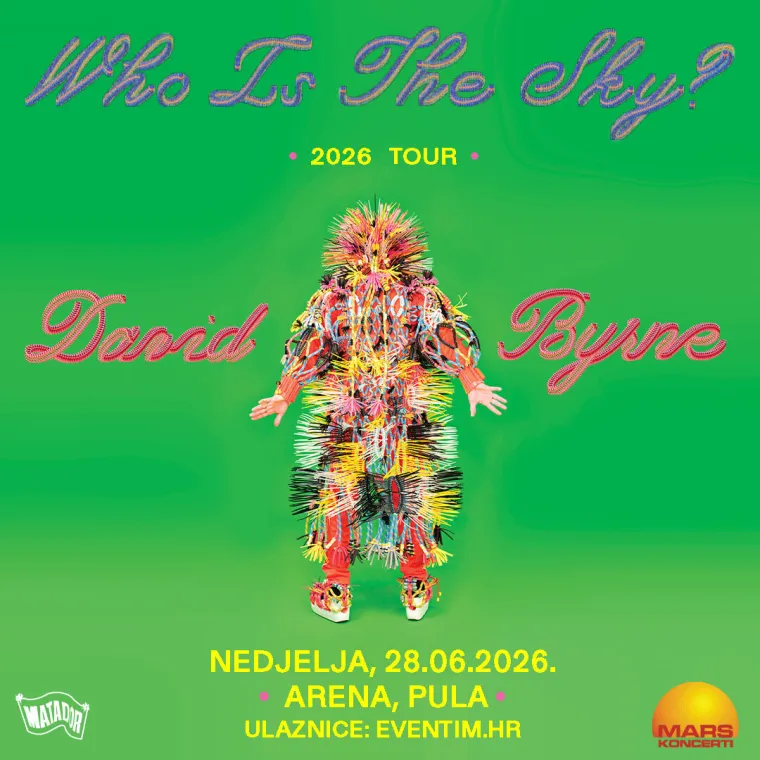 David Byrne 28. lipnja dolazi u pulsku Arenu u sklopu spektakularne svjetske turneje "Who Is The Sky?"