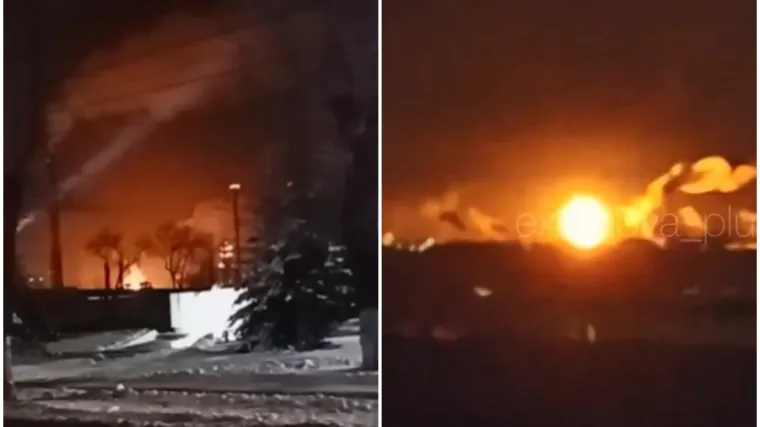 U noći poslali vi&scaron;e od 100 dronova: Pogledajte kako gori srce ruske ekonomije!