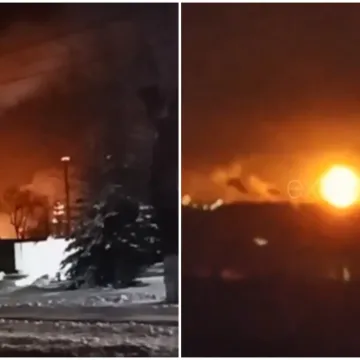 U noći poslali vi&scaron;e od 100 dronova: Pogledajte kako gori srce ruske ekonomije!