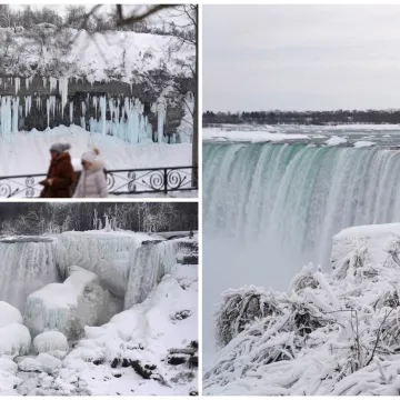 Okovani ledom: Jedna od najvećih svjetskih atrakcija je 'stala'! Prizori su nevjerojatni
