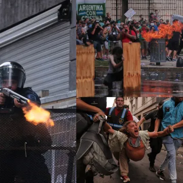 Kaos na ulicama glavnog grada: Nestvarni prizori sukoba prosvjednika i policije ispred Kongresa