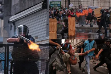 Kaos na ulicama glavnog grada: Nestvarni prizori sukoba prosvjednika i policije ispred Kongresa