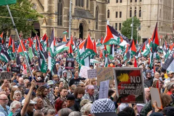 Tisuće prosvjednika protiv izraelskog predsjednika: 'Destruktivan je i odgovoran za genocid u Gazi'