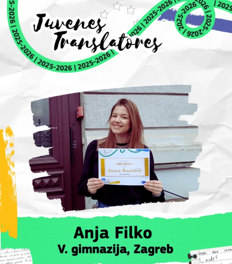 Srednjo&scaron;kolka Anja pobijedila u velikom natjecanju Europske komisije: Svojim prijevodom osvojila putovanje