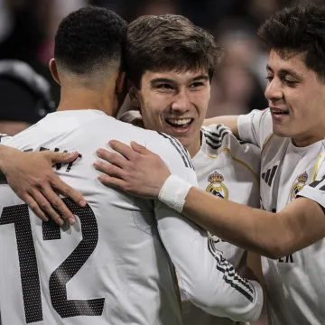 Real preuzeo vrh, Sociedad potopljen na Bernab&eacute;uu