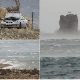 Bura zaustavila auto i potrgala haubu, pogledajte nevjerojatne prizore: 'Zaustavio sam se i ponudio pomoć'