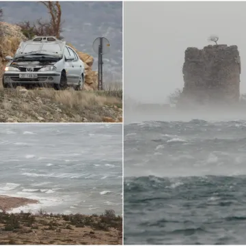 Bura zaustavila auto i potrgala haubu, pogledajte nevjerojatne prizore: 'Zaustavio sam se i ponudio pomoć'