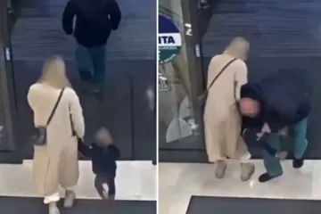 Objavili snimku užasa iz trgovine: Mu&scaron;karac poku&scaron;ao otrgnuti dijete (1) majci iz ruku!