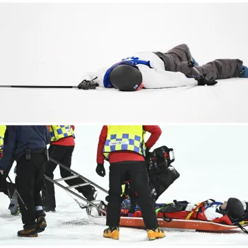 Prizori koji lede krv u žilama: Skija&scaron; pao na stazu 'tvrdu kao beton' i nepomično ležao